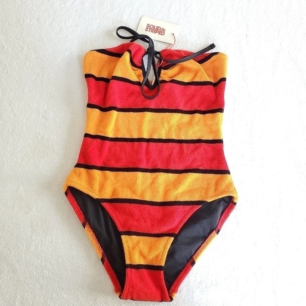 New Solid & Striped The Heather One Piece Swimsuit NWT XS